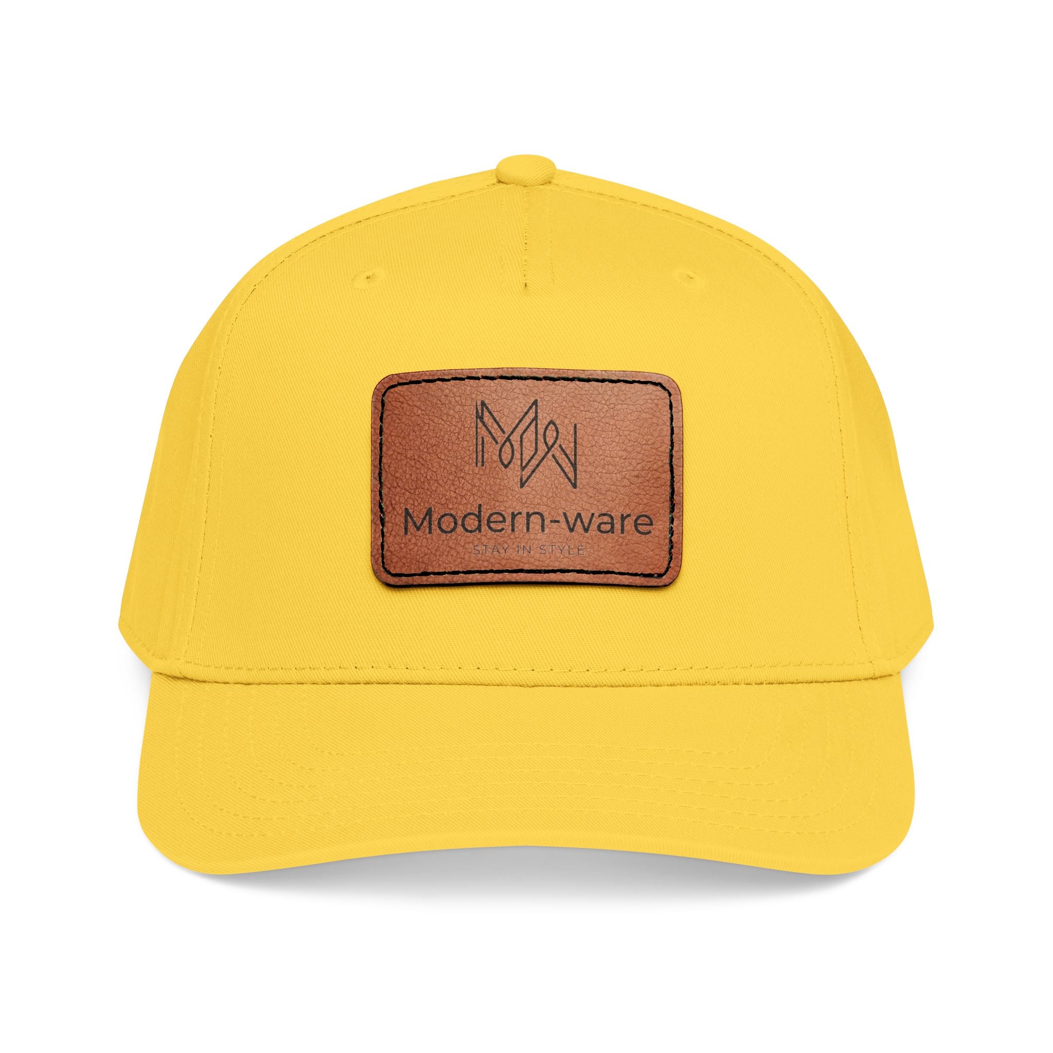 Leather Patch Baseball Cap