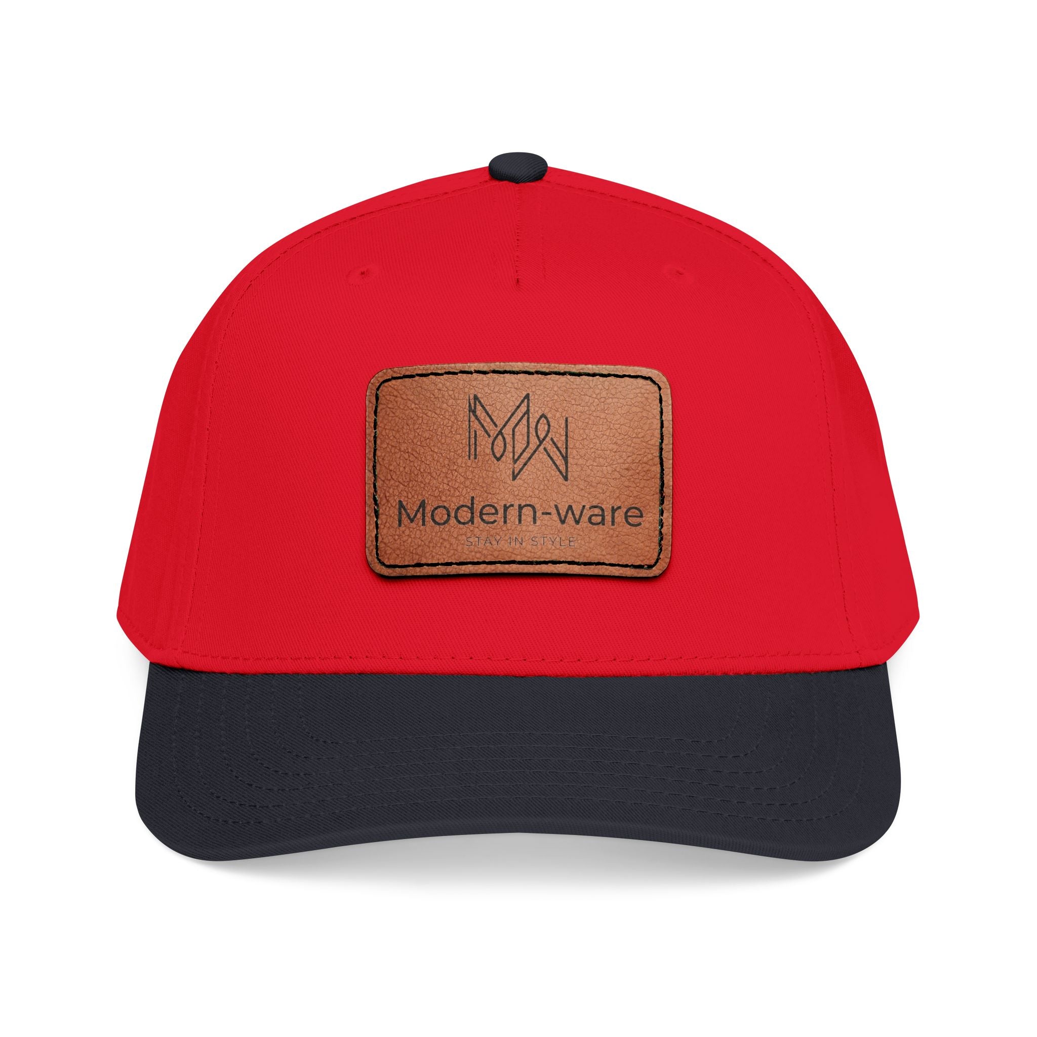 Leather Patch Baseball Cap